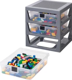 LEGO® Storage Opbevaring m. 3 skuffer - 32x34x37 - Grå