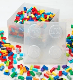 LEGO® Storage Opbevaringsboks - 4 Knopper - Glitter Translucent