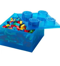 LEGO® Storage Opbevaringsboks - 4 Knopper - Translucent Blue