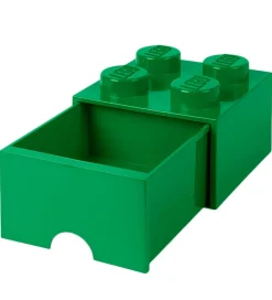 LEGO® Storage Opbevaringsskuffe - 4 Knopper - 25x25x18 - Grøn