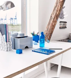 LEGO® Storage Opbevaringsskuffe - 4 Knopper - 25x25x18 - Mørkegr