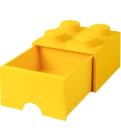 LEGO® Storage Opbevaringsskuffe - 4 Knopper - 25x25x18 - Gul
