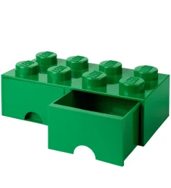 LEGO® Storage Opbevaringsskuffe - 8 Knopper - 50x25x18 - Grøn