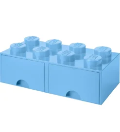 LEGO® Storage Opbevaringsskuffe - 8 Knopper - 50x25x18 - Lyseblå