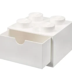 LEGO® Storage Opbevaringsskuffe - 4 Knopper - 15x15x9 - Hvid