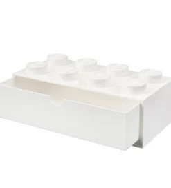 LEGO® Storage Opbevaringsskuffe - 8 Knopper - 31x15x9 - Hvid