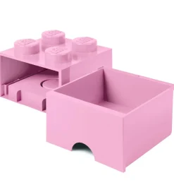 LEGO® Storage Opbevaringsskuffe - 4 Knopper - 25x25x18 - Lys Lil