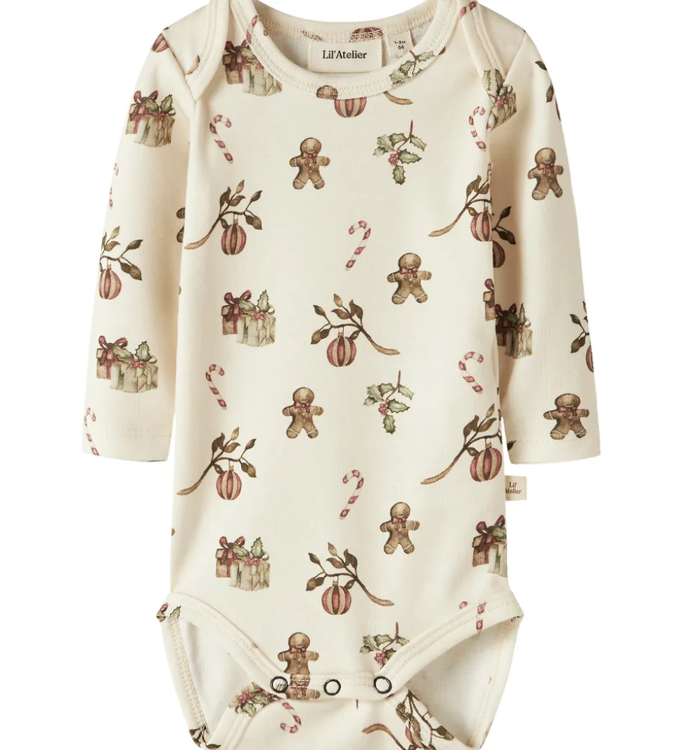 Lil' Atelier Body L/Æ - NbnLayo - Turtledove/Christmas