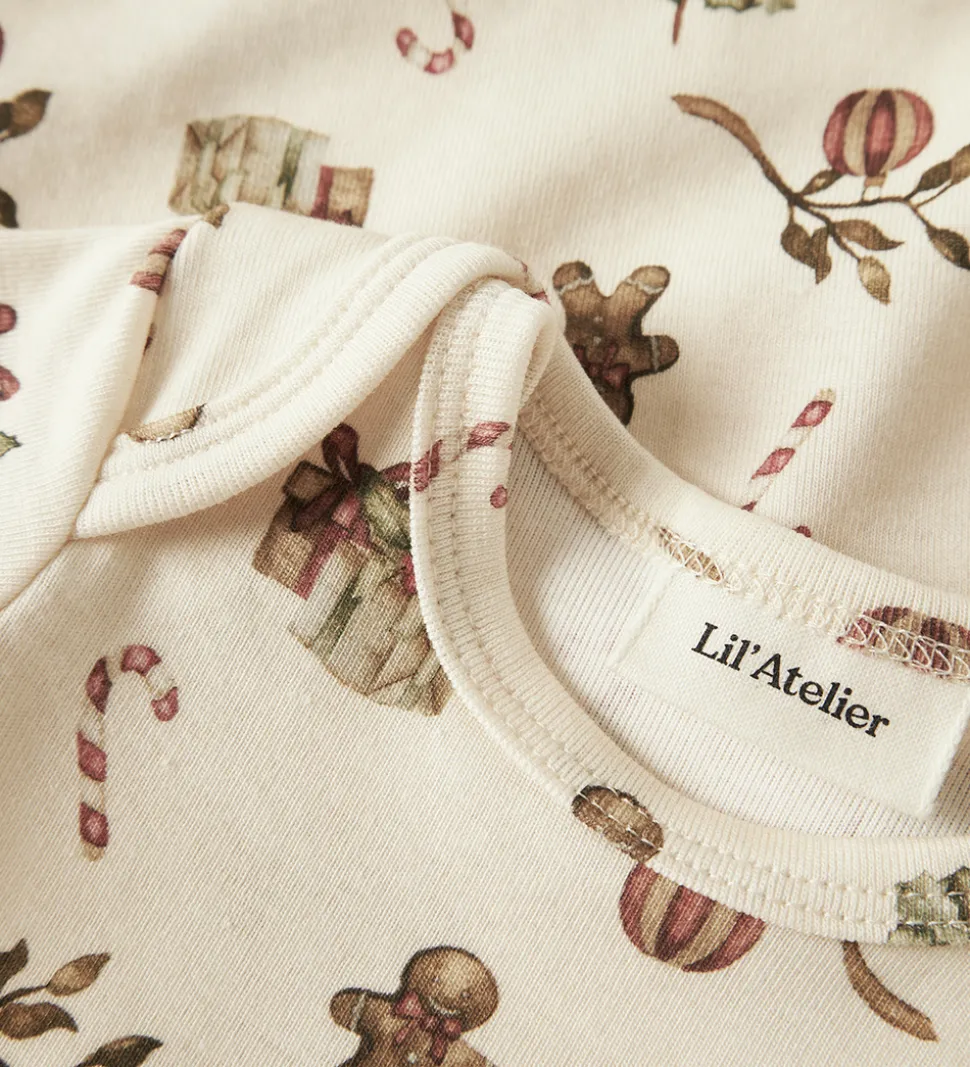 Lil' Atelier Body L/Æ - NbnLayo - Turtledove/Christmas