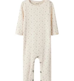 Lil Atelier Natdragt - Rib - NbfGago - Almost Mauve/Flowers