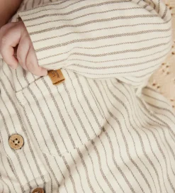 Lil Atelier Skjortebody l/æ - NbmFelixo - Turtledove/Sepia Tint