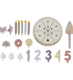 Little Dutch Fødselsdagskage - 26 Dele - Træ - Rosa