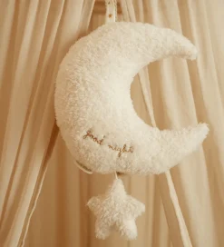 Little Dutch Musikuro - Måne med Stjerner - Hvid