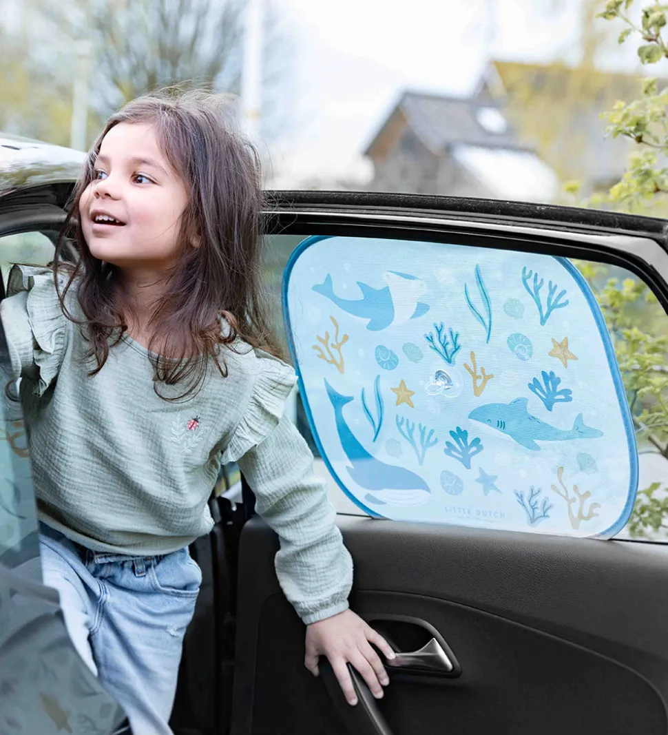 Little Dutch Solskærm til Bil - 2-Pak - 36x44 cm - Ocean Dreams