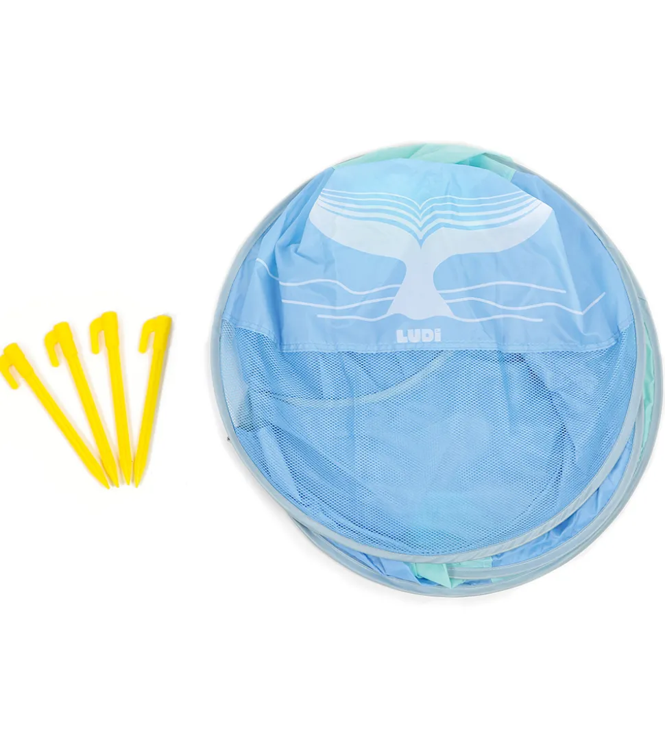 Ludi Skyggetelt - UV50 - 100x63 cm - Blå/Mint