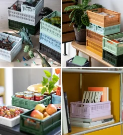 Made Crate Foldekasse - Maxi - 48x33x17,5 cm - Ice Cube Blue