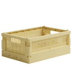 Made Crate Foldekasse - Mini - 24x17x9,5 cm - Lemon Cream