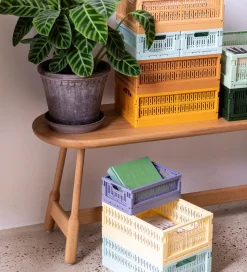 Made Crate Foldekasse - Midi - 33x24x13 cm - Lemon Cream