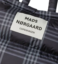 Mads Nørgaard Shopper - Light Ripstop Pillow - Black/Vanilla Ice