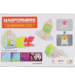 Magformers Magnetsæt - 20 Dele - Glowing Craft