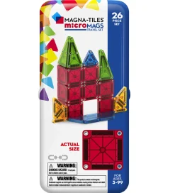 Magna-Tiles Magnetsæt - 26 Dele - MicroMAGS & Travel Tin Case