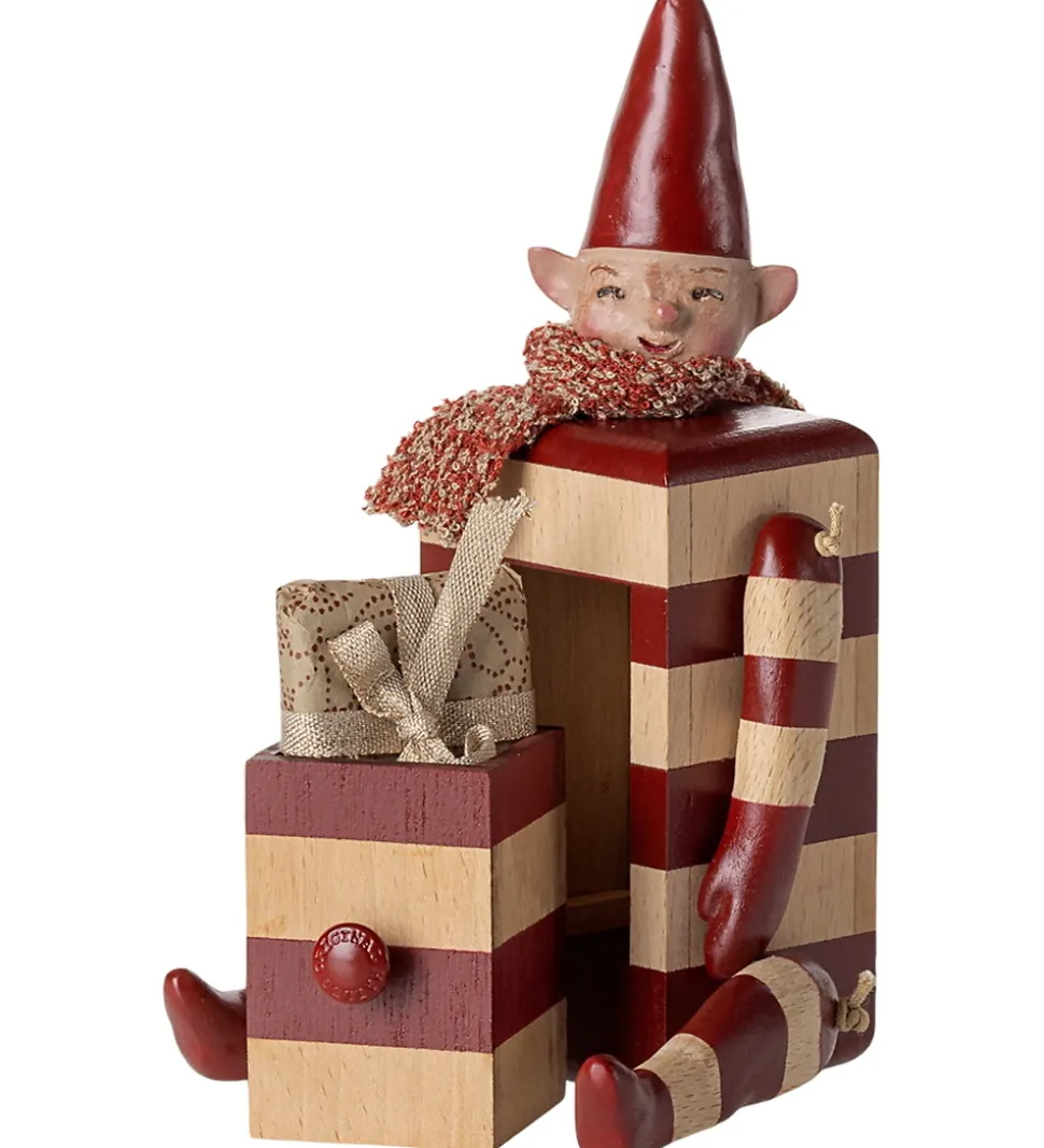 Maileg Alf m. Skuffe - Træ - Rød