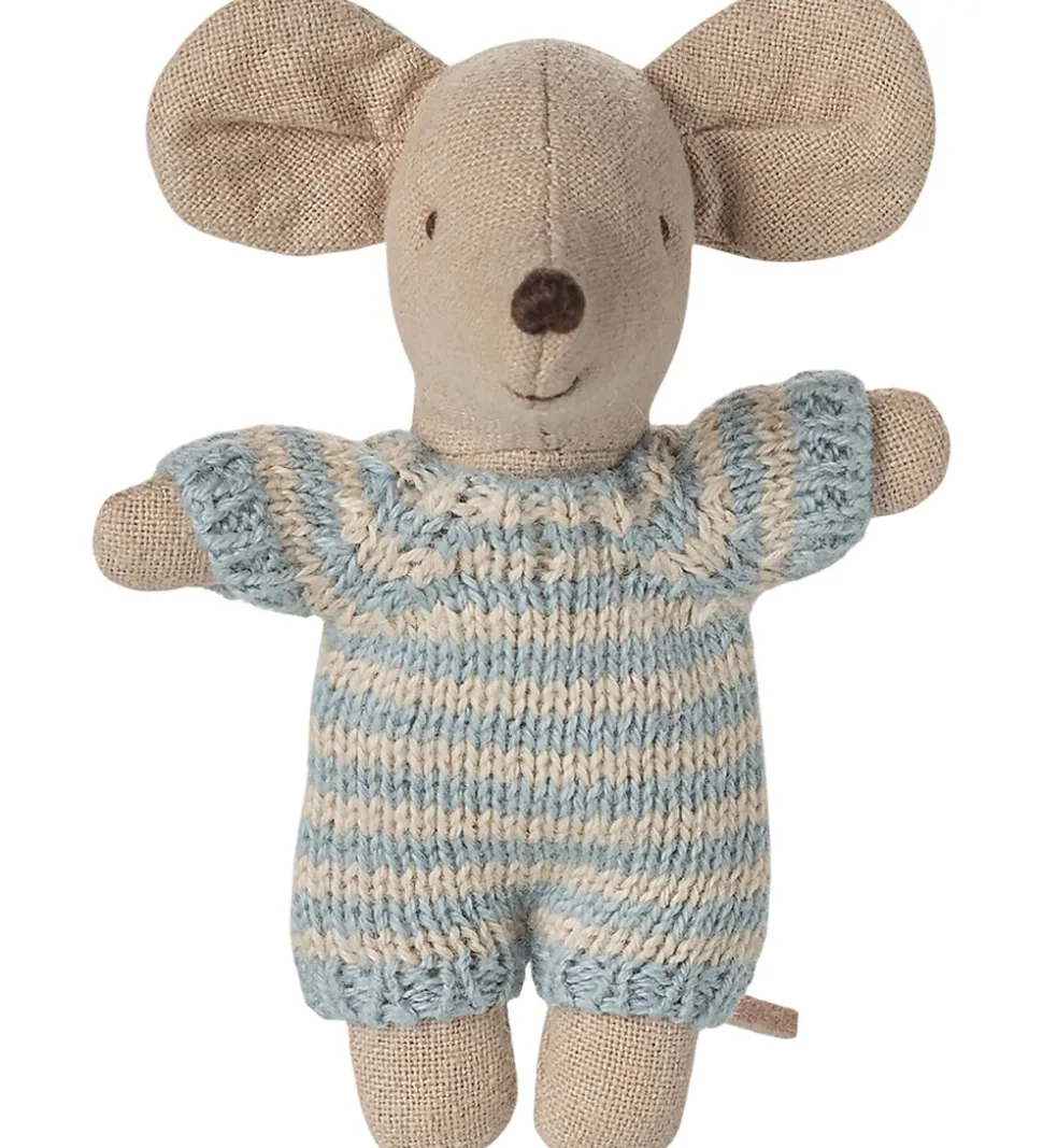 Maileg Babymus i Babylift - Blå