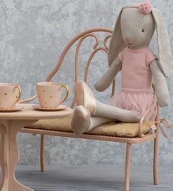 Maileg Miniature Vintage Bænk - Mini - Rosa