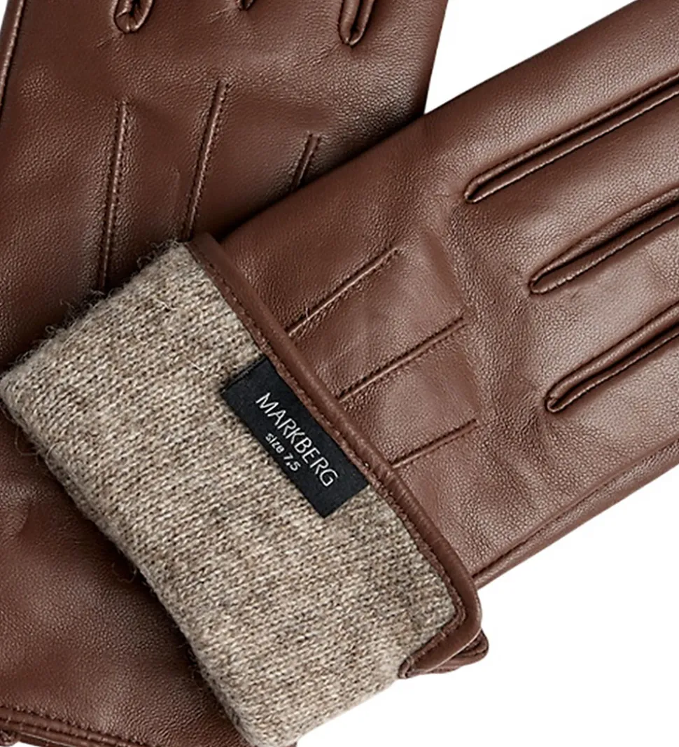Markberg Handsker - Læder/Uld - CariannaMBG - Brandy