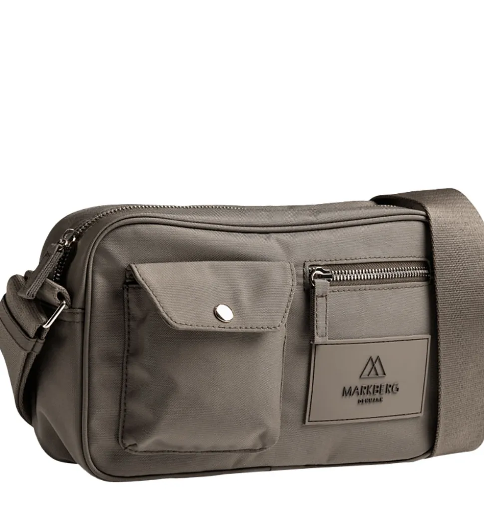 Markberg Skuldertaske - DarlaMBG M Monochrome - Walnut/Guld