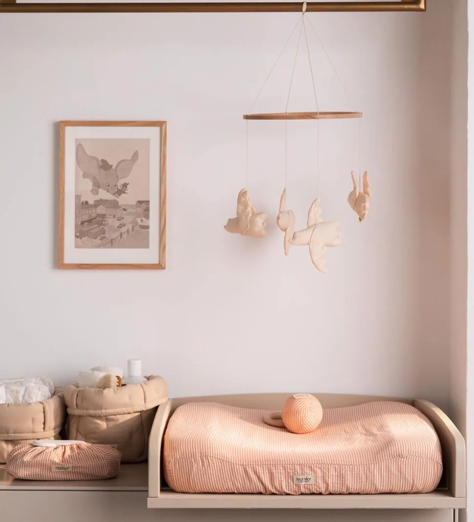 MarMar Vådserviet Etui - 20x12 cm - Soft Cheek Stripe