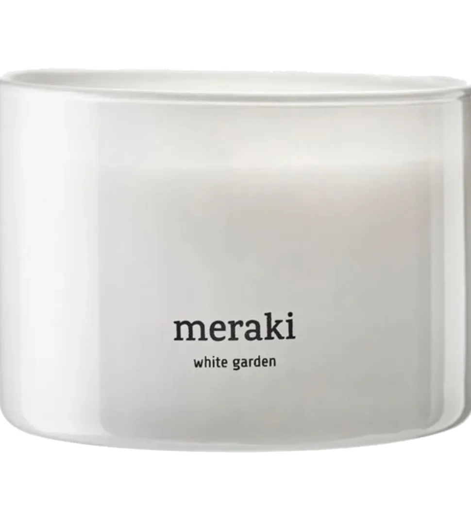 Meraki Duftlys - 340g - White Garden