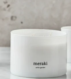 Meraki Duftlys - 340g - White Garden