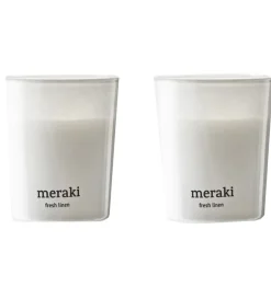 Meraki Duftlys - 2-pak - 2x60g - Fresh Linen