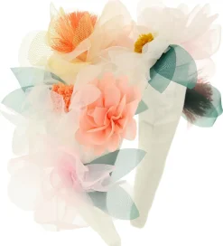 Meri Meri Hårbøjle - Tulle Floral Headband