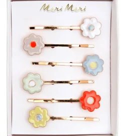 Meri Meri Hårnåle - 6-pak - Emalje - Daisy - 5,5 cm - Blomster
