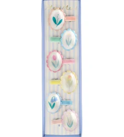 Meri Meri Hårspænder - 6-pak - 4 cm - Flower Cameo