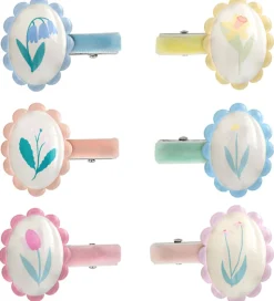 Meri Meri Hårspænder - 6-pak - 4 cm - Flower Cameo