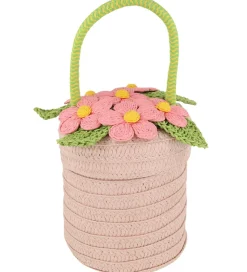 Meri Meri Stråtaske - Blomster - Kurv - 13x18 cm - Rosa