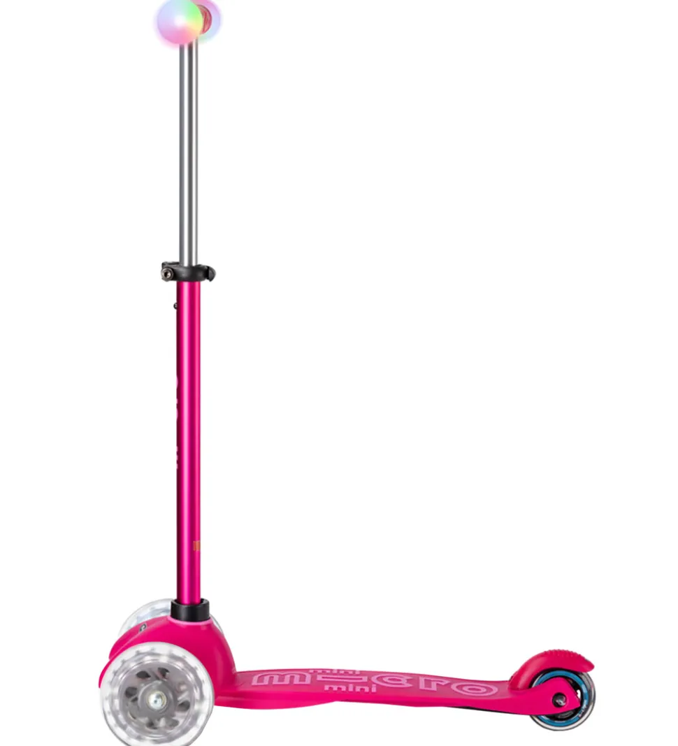 Micro Løbehjul - Mini2grow Deluxe Magic LED - Pink