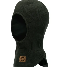 Mikk-Line Elefanthue - Strik - Uld/Akryl - 2-lags - Darkest Spro