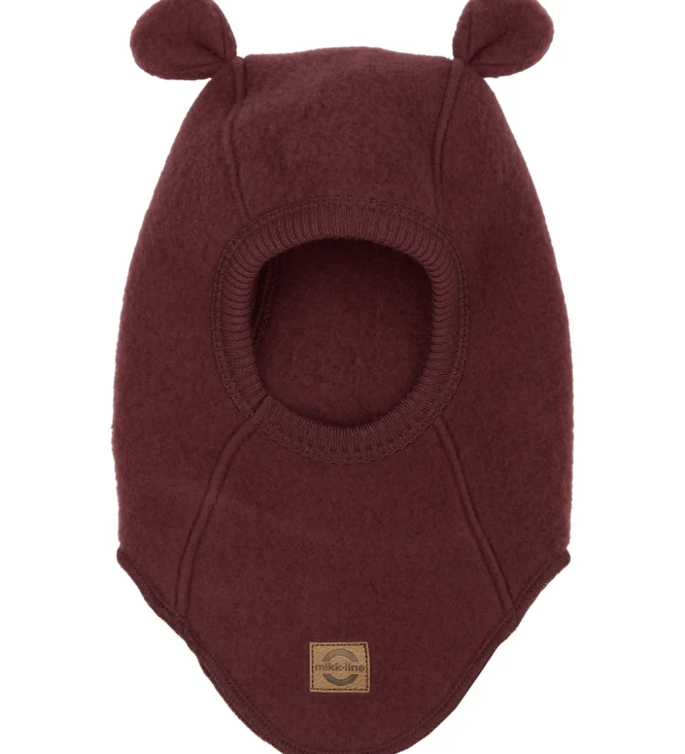 Mikk-Line Elefanthue - Uld - 1-lags - Rum Raisin m. Ører