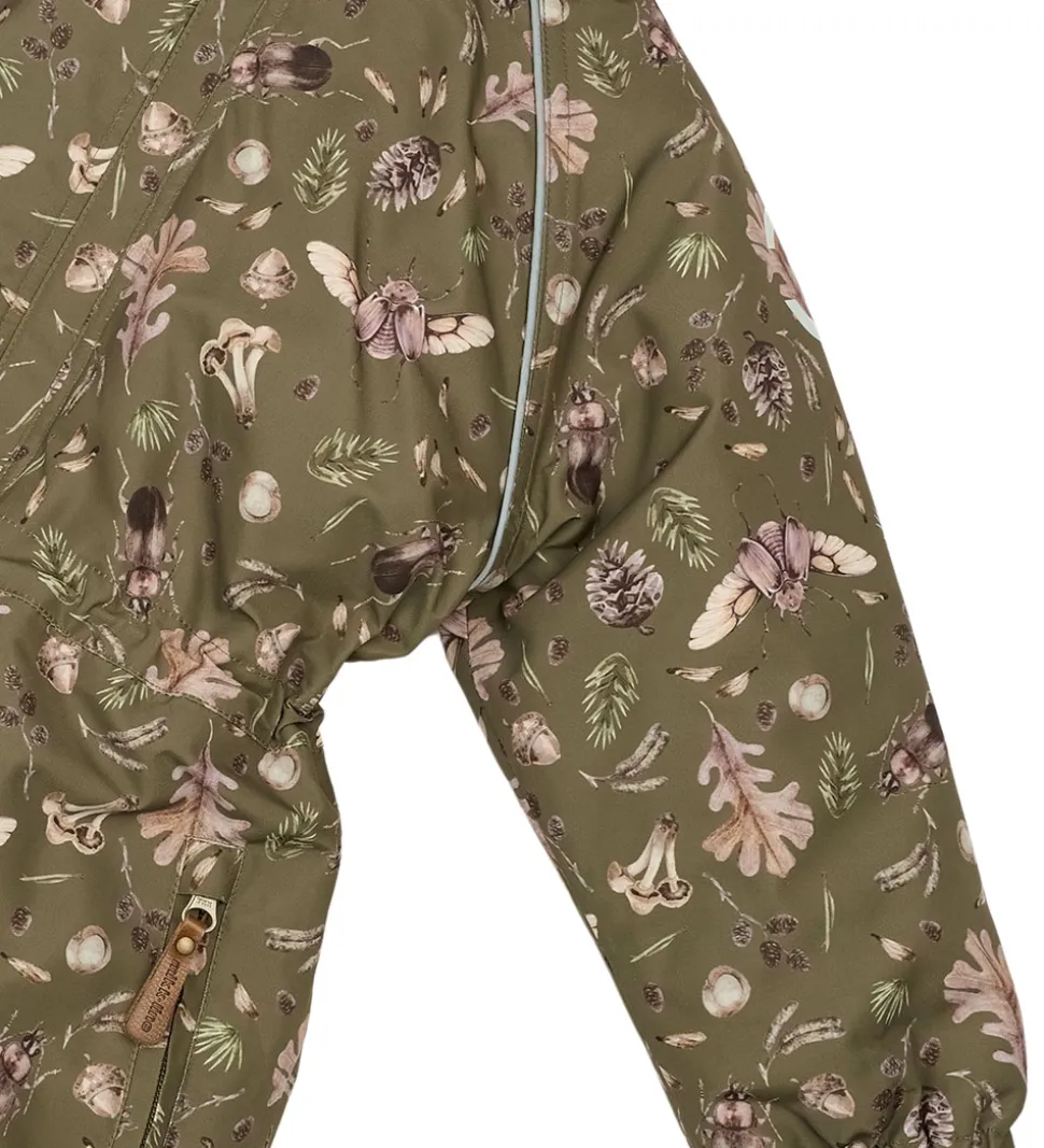 Mikk-Line Flyverdragt - Forrest - Burnt Olive m. Print