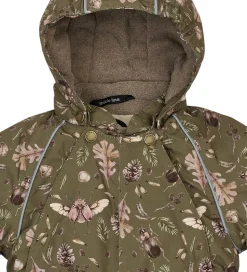 Mikk-Line Flyverdragt - Forest - Burnt Olive m. Print