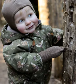 Mikk-Line Flyverdragt - Forest - Burnt Olive m. Print