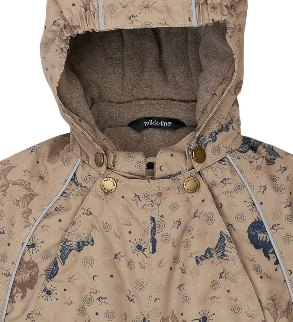 Mikk-Line Flyverdragt - Forest - Coriander m. Print