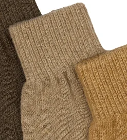 Mikk-Line Handsker - Uld/Polyamid - 3-pak - Chocolate Chip-Melan