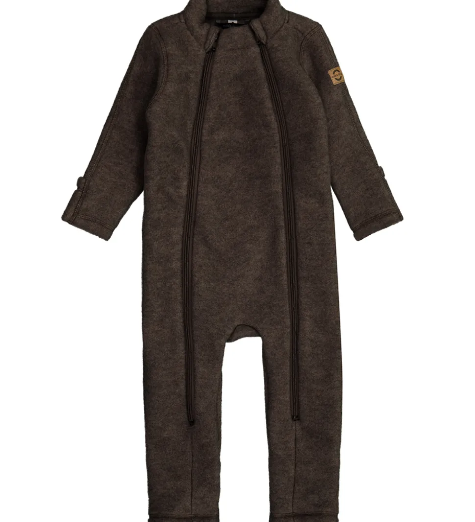 Mikk-Line Køredragt - Uld - Dark Brown Melange