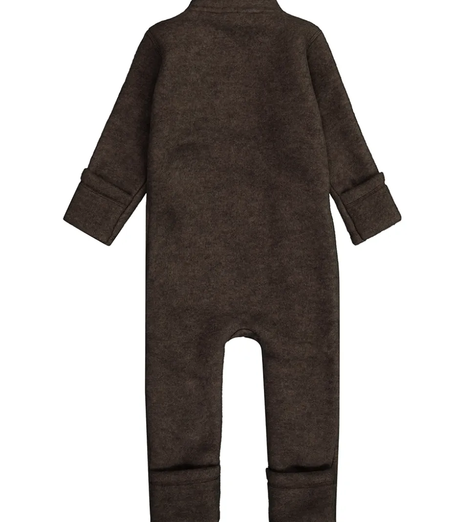 Mikk-Line Køredragt - Uld - Dark Brown Melange