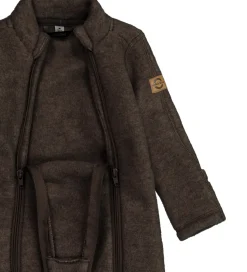 Mikk-Line Køredragt - Uld - Dark Brown Melange